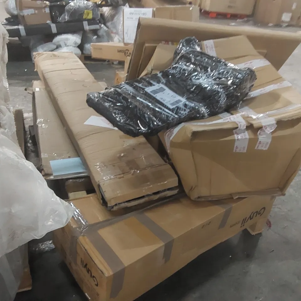 PALLET CONTAINING A LARGE QUANTITY OF ASSORTED FURNITURE PARTS ECT
