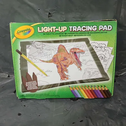 BOXED CRAYOLA DINOSAUR LIGHT-UP TRACING PAD