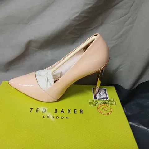TED BAKER LONDON NARETTA LT PINK POINTED-TOE HIGH HEEL – UK 5