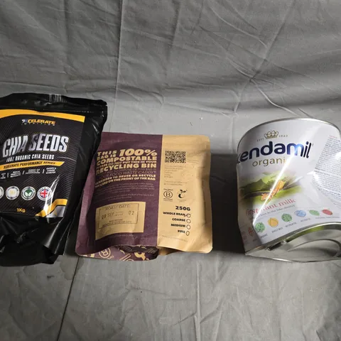 APPROXIMATELY 5 ASSORTED FOOD &DRINK ITEMS TO INCLUDE -COFFEE, RUBICON AND KENDAMIL  - COLLECTION ONLY