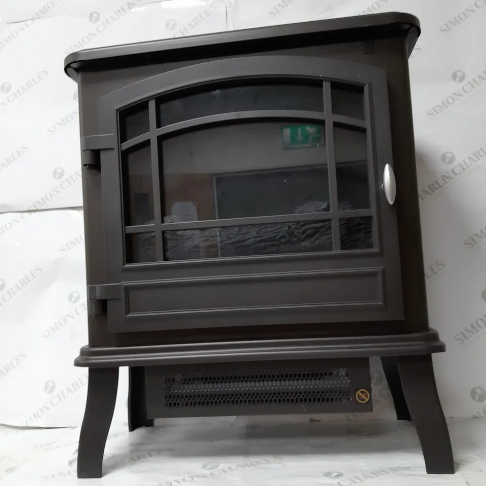 WARMLITE WINGHAM 2000W GREY ELECTRIC STOVE HEATER