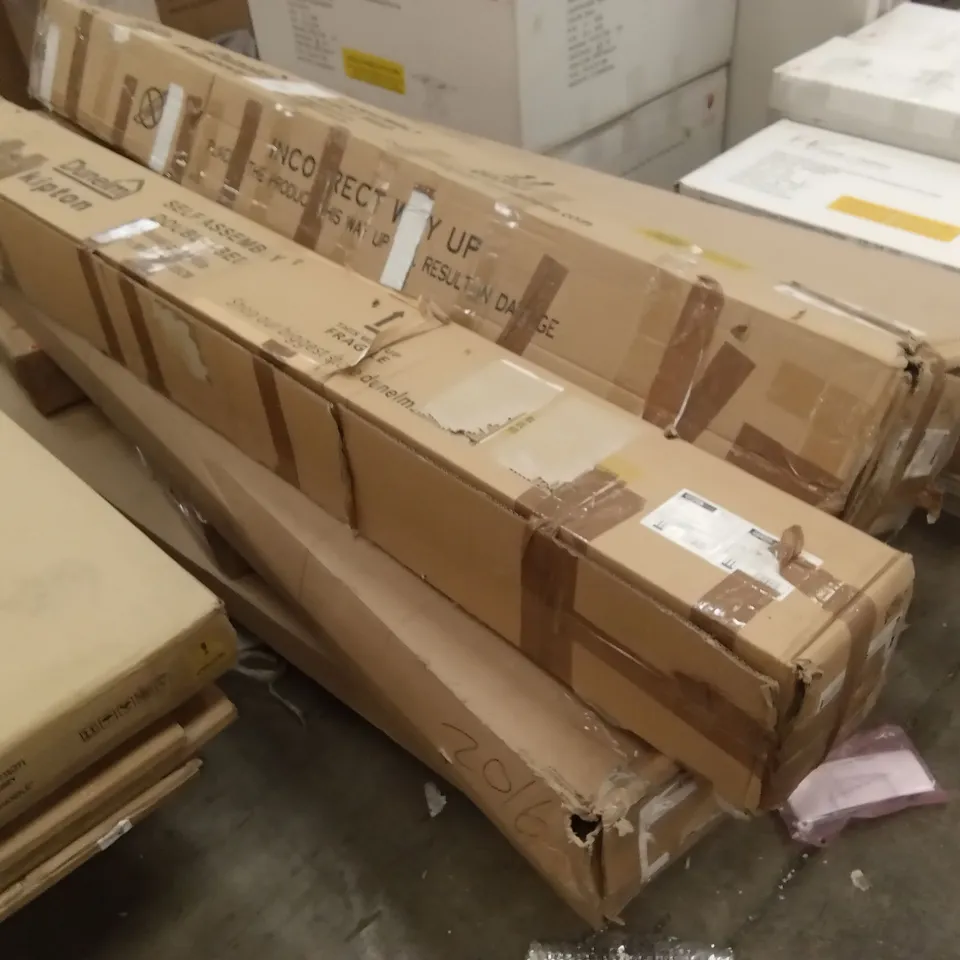 PALLET OF ASSORTED INCOMPLETE DESIGNER FURNITURE PARTS AND PIECES