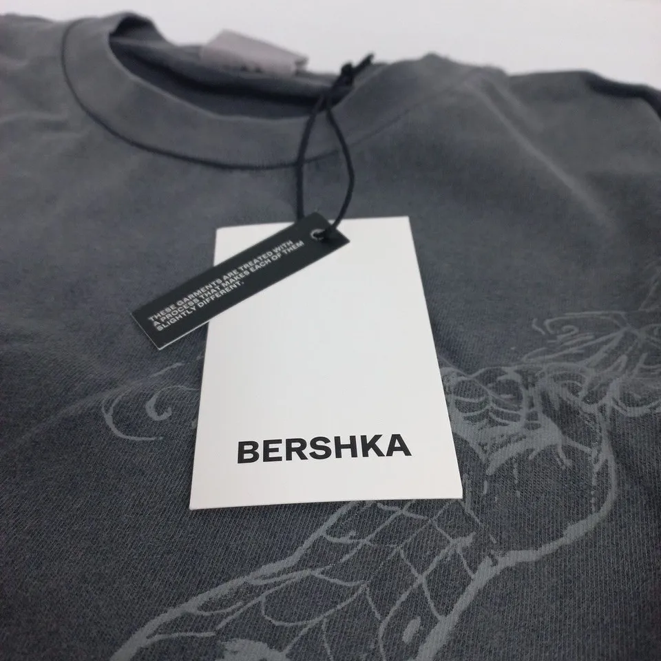 BERSHKA GREY SPIDERMAN LARGE T SHIRT