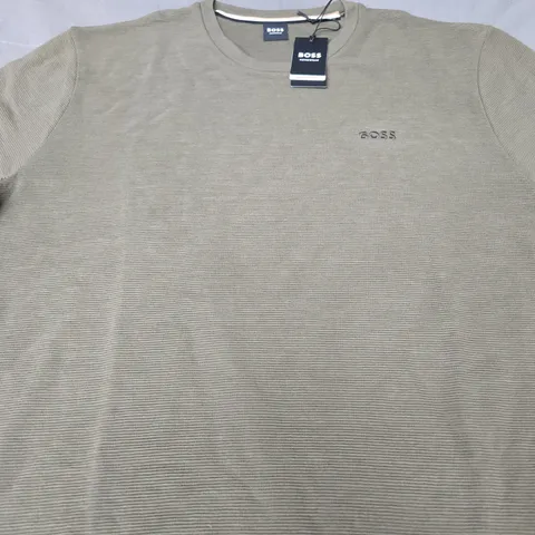 HUGO BOSS RIB TEE - SIZE LARGE
