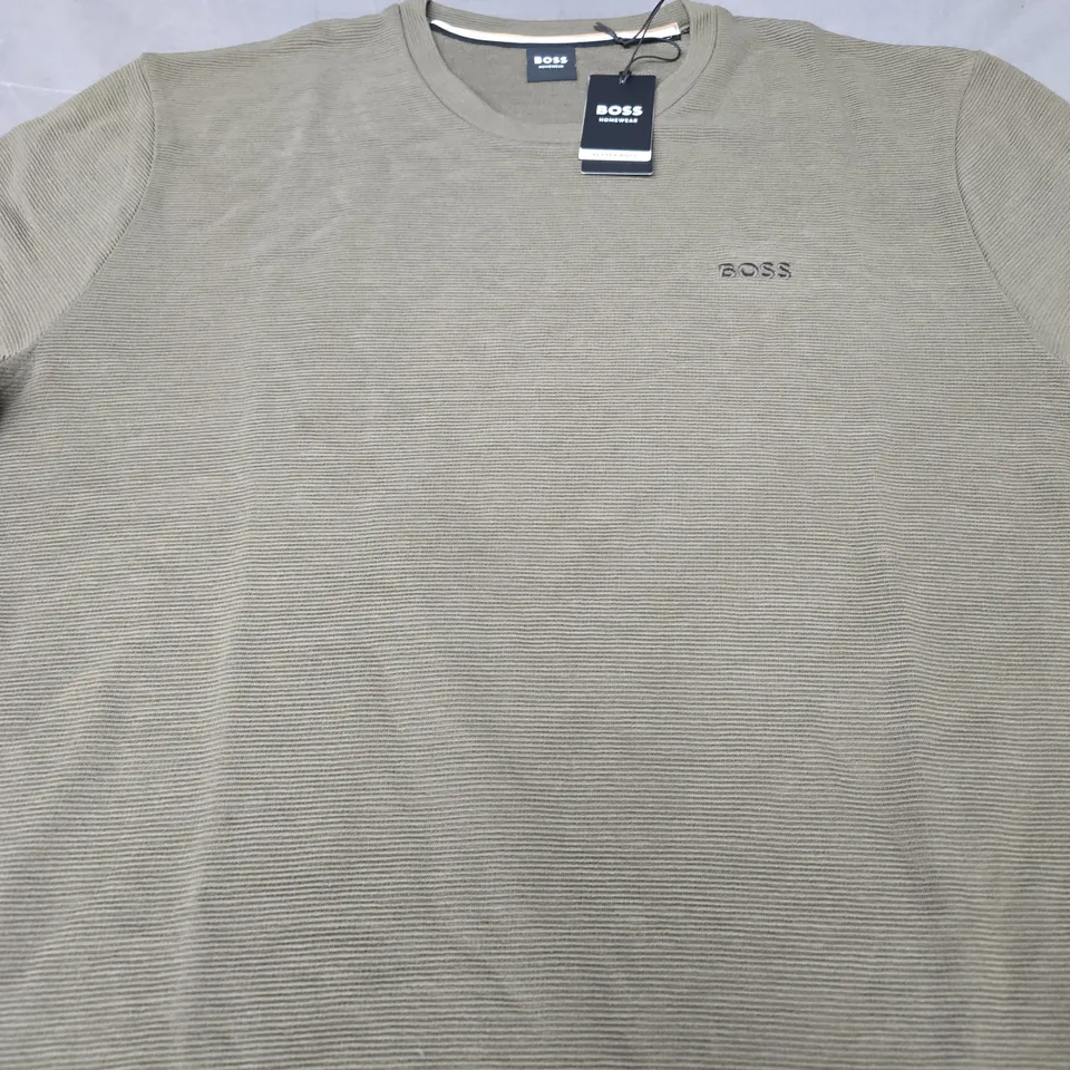 HUGO BOSS RIB TEE - SIZE LARGE