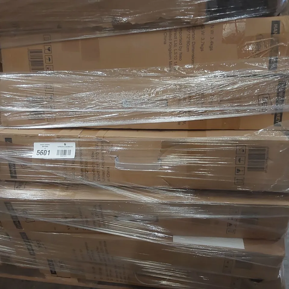 PALLET CONTAINING A LARGE QUANTITY OF ASSORTED NEO PRODUCTS INCLUDING: ELECTRIC BLANKETS, LARGE QUANTITY OF CLOTHES AIRERS, STEAM MOP ECT