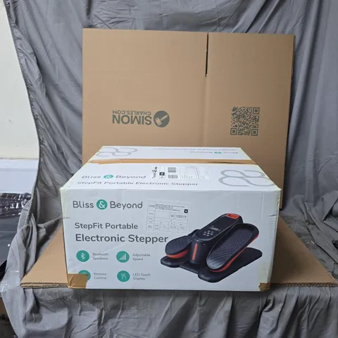 BLISS & BEYOND STEPFIT PORTABLE ELECTRONIC STEPPER – BOXED