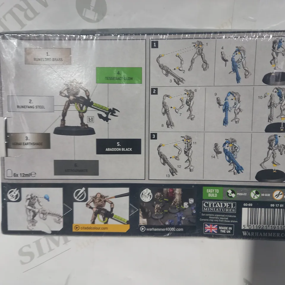 WARHAMMER 40K NECRONS WARRIORS + PAINTS SET