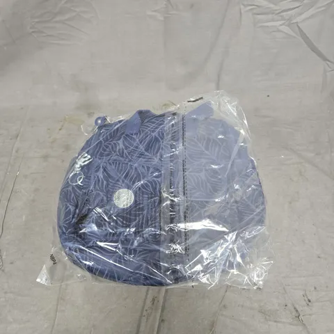 KIPLING JELISSA BACKPACK LEAF DESIGN BLUE BAGGED