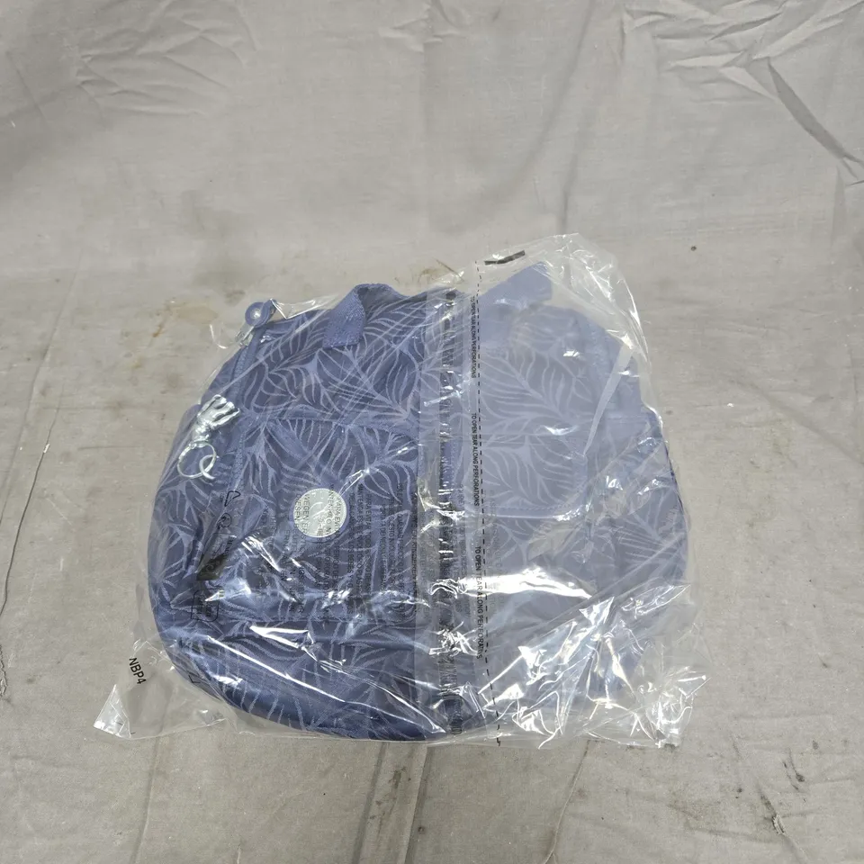 KIPLING JELISSA BACKPACK LEAF DESIGN BLUE BAGGED