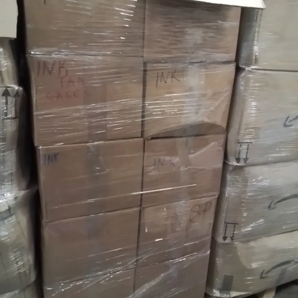 PALLET CONTAINING A LARGE QUANTITY OF INK CARTRIDGES 