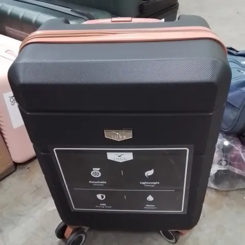 LUGG TRAVEL CABIN BAG BLACK&BROWN