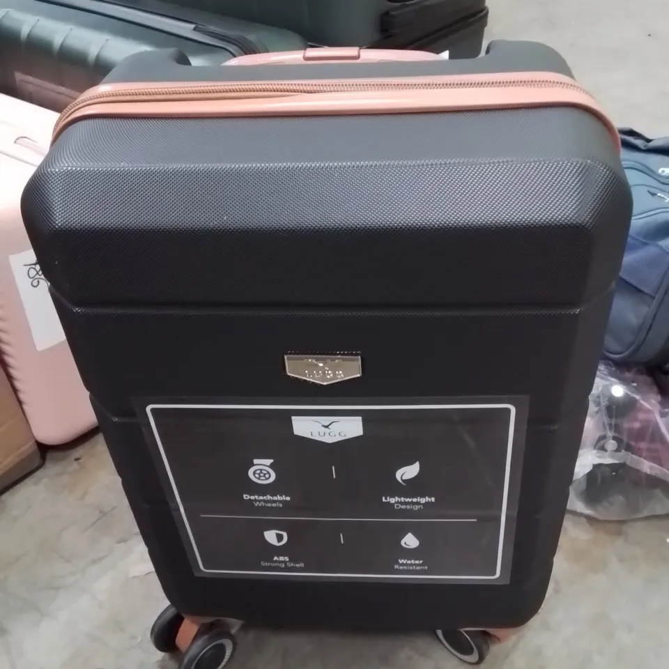 LUGG TRAVEL CABIN BAG BLACK&BROWN