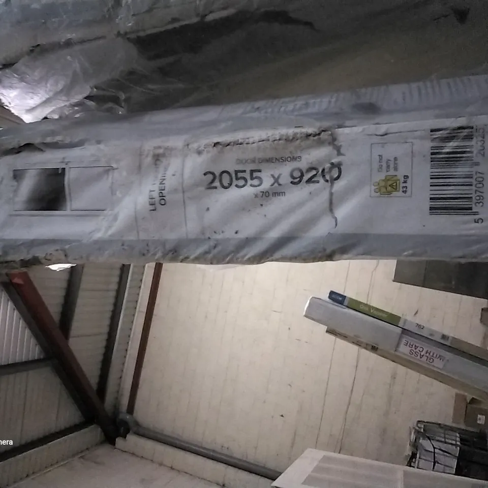 PVCU HALF GLAZED CLEAR BACK DOOR LEFT HAND OPENING 2055 × 920MM