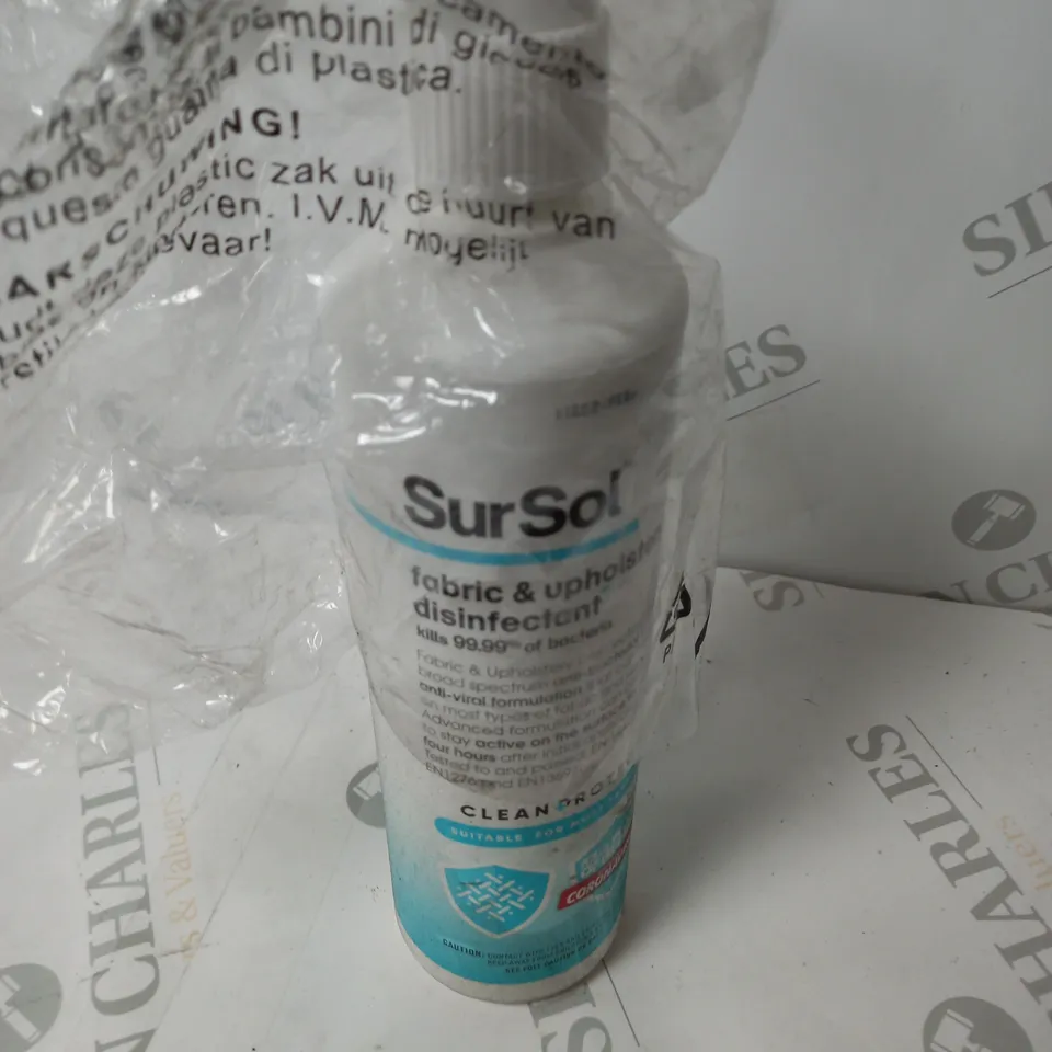 BOX OF SURSOL FABRIC DISINFECTANT 