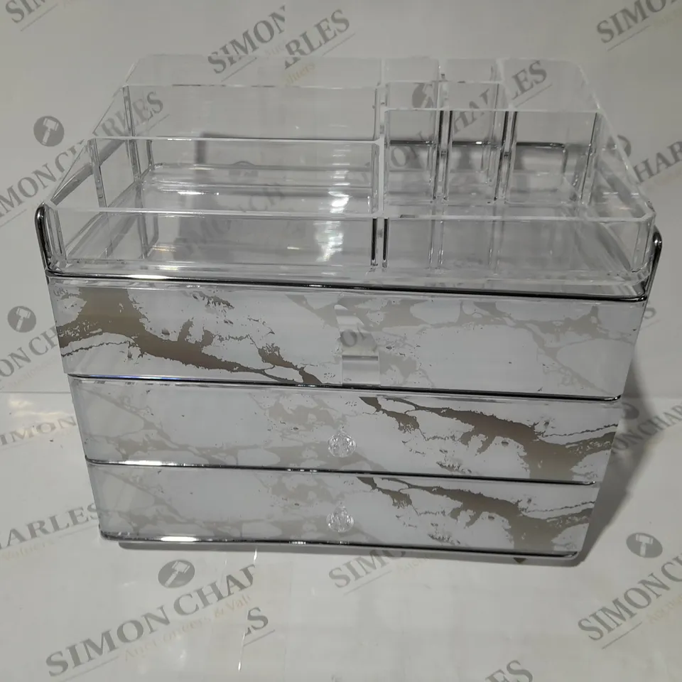 OUTLET TILI FRAMED ACRYLIC STORAGE DRAWER SET