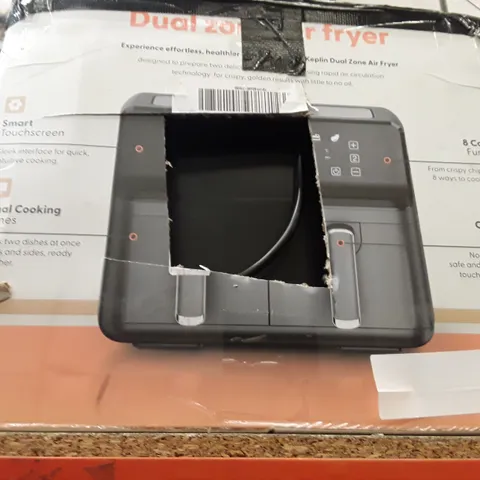 BOXED KEPLIN AIR FRYER WITH DUAL COOKING ZONES BLACK COLOUR