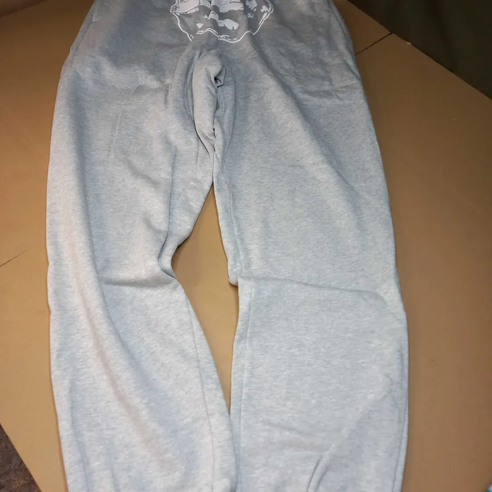 CHROME IMPERIAL EMBROIDED JOGGERS IN GREY - SMALL