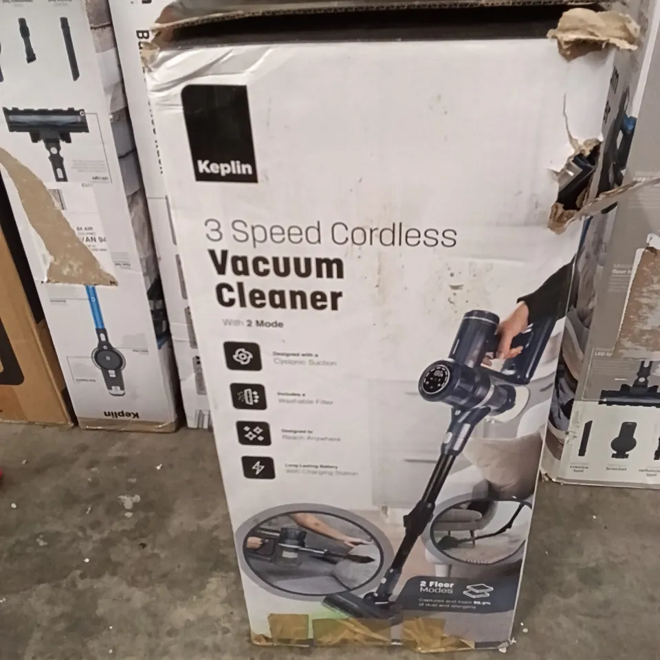 BOXED KEPLIN 3 SPEED CORDLESS VACUUM CLEANER 