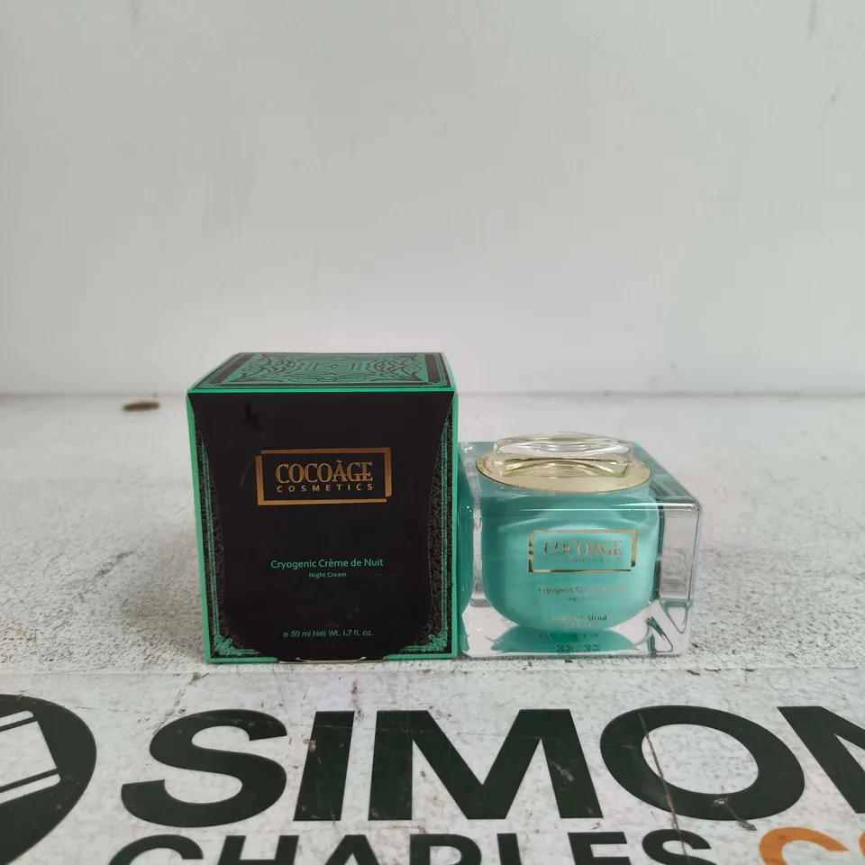COCOAGE COSMETICS CRYOGENIC CREME DE NUIT NIGHT CREAM 