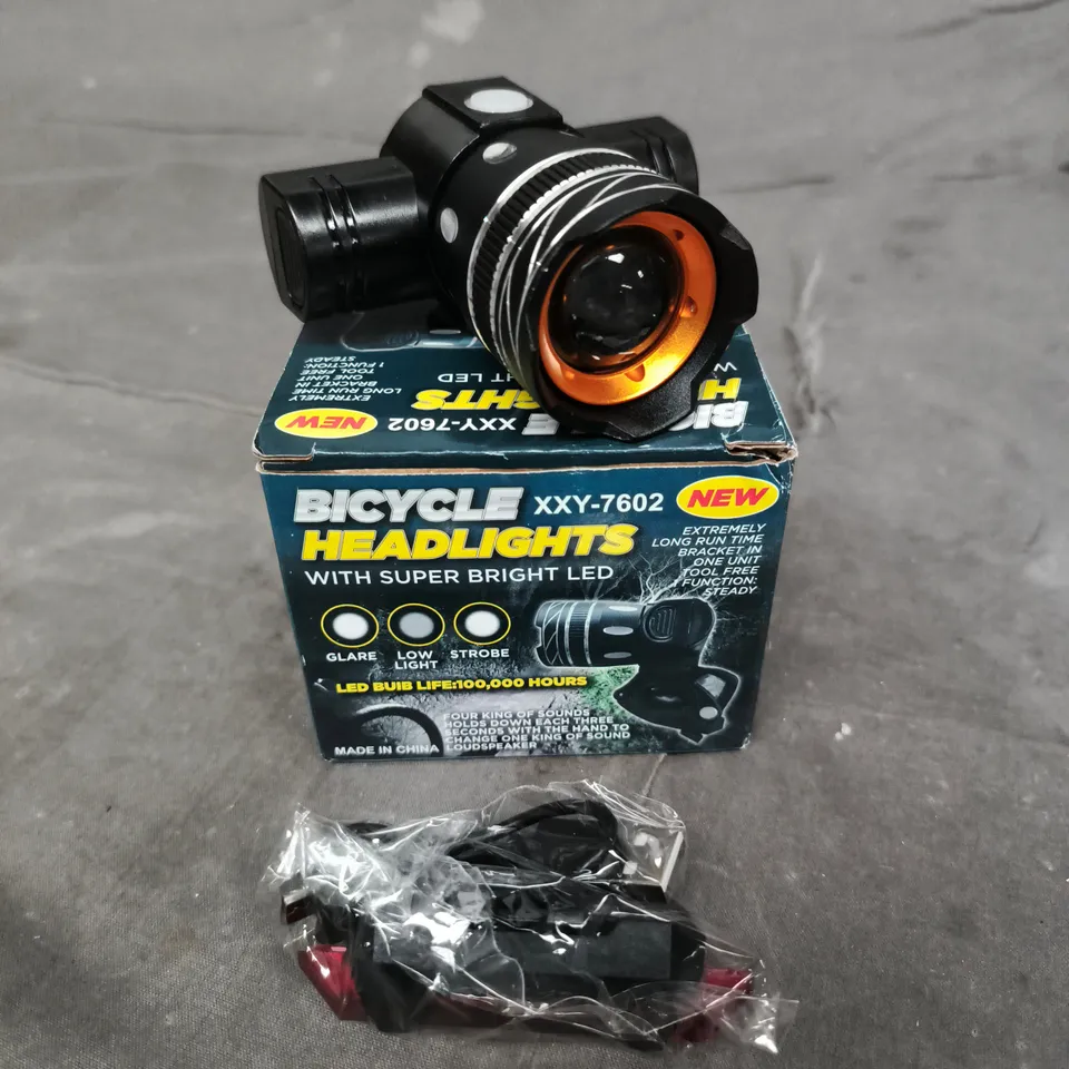 XXY-7602 BICYCLE HEADLIGHTS WITH SUPER BRIGHT LED 