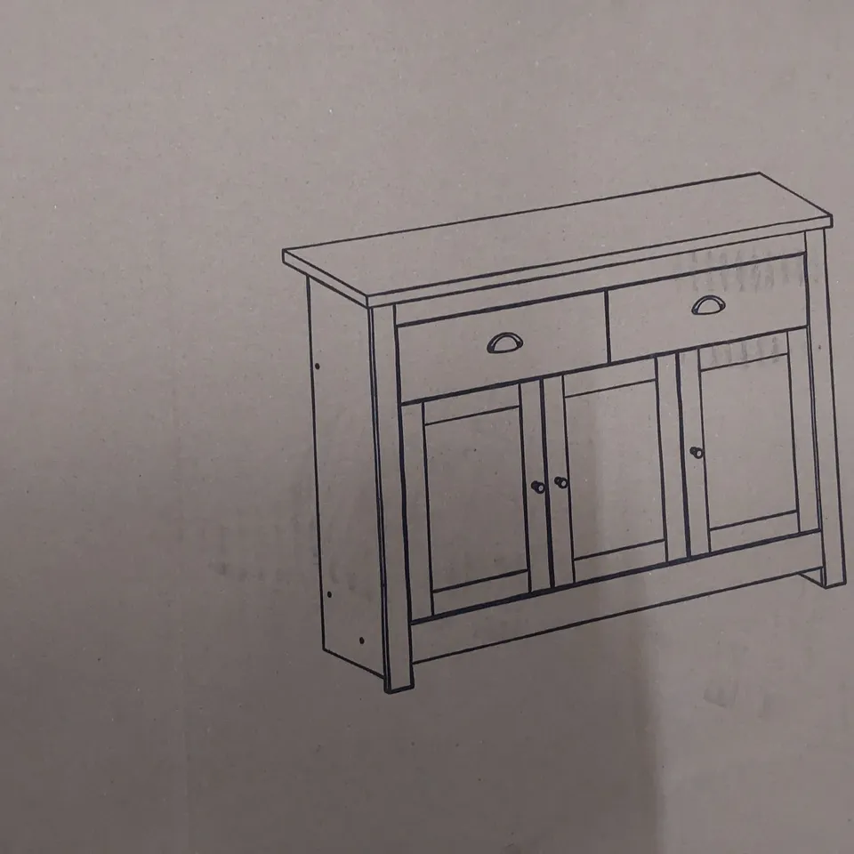 BOXED LANCASTER LARGE SIDEBOARD GREY (2 BOXES)