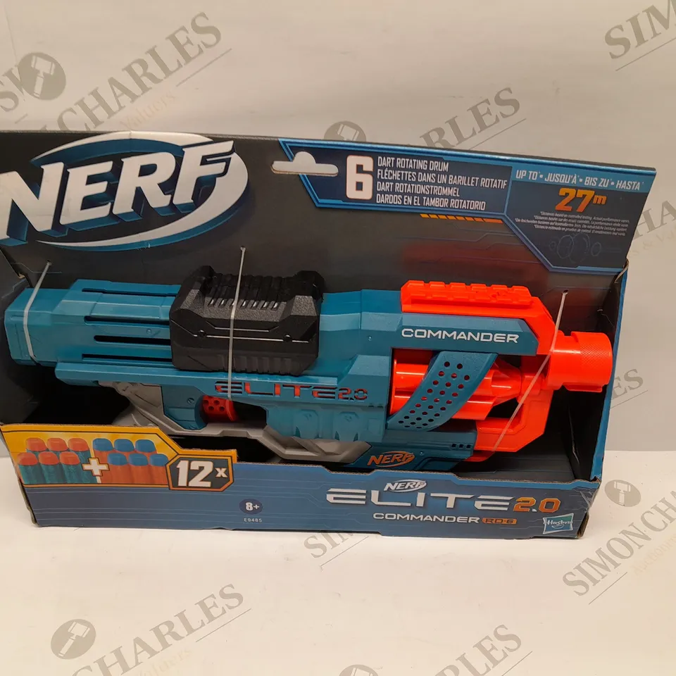 BRAND NEW BOXED NERF ELITE 2.0 COMMANDER RD-5 WITH 6 DART ROTATING DRUM