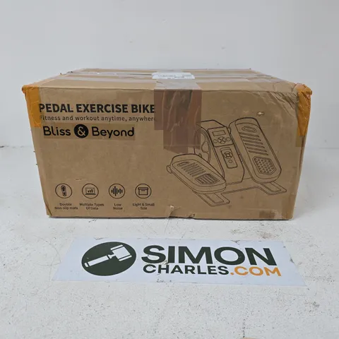 BLISS & BEYOND PEDAL EXERCISE BIKE – BOXED