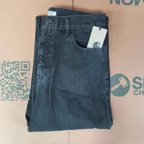 CARHARTT BRANDON JEANS IN BLACK SIZE MEDIUM