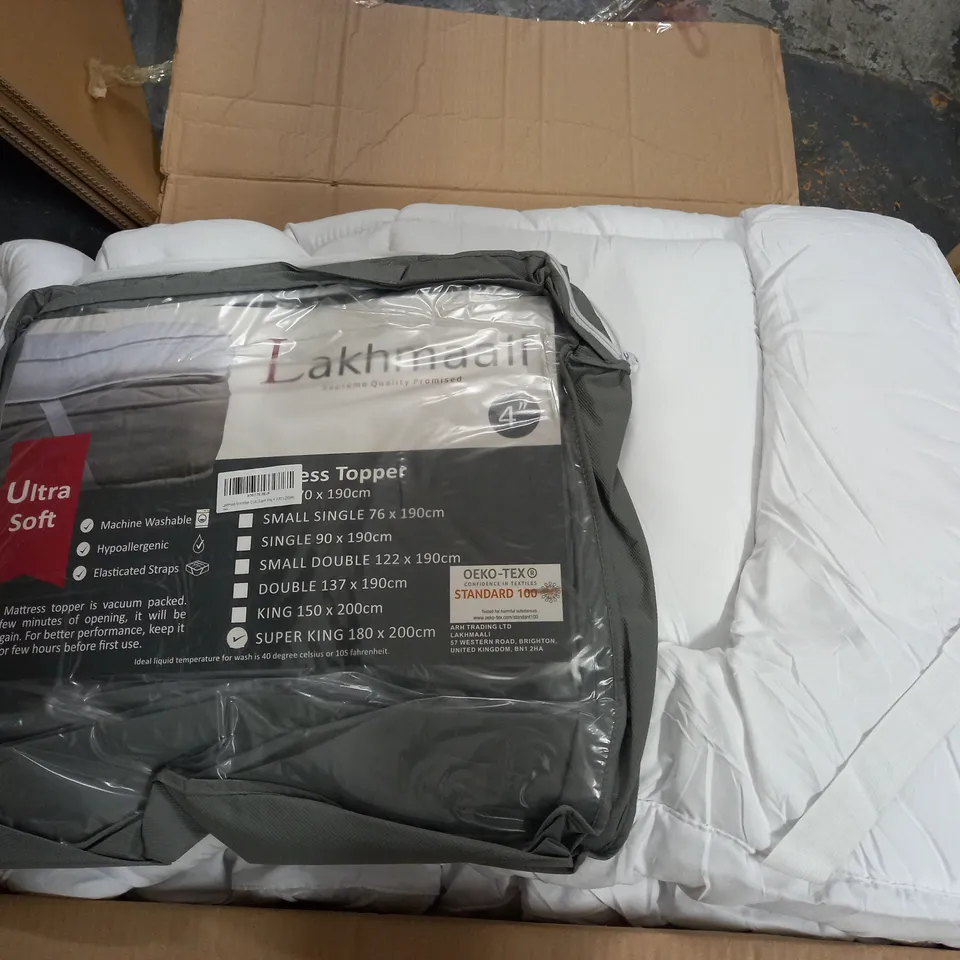 UNPACKAGED ULTRA SOFT 4" MATTRESS TOPPER