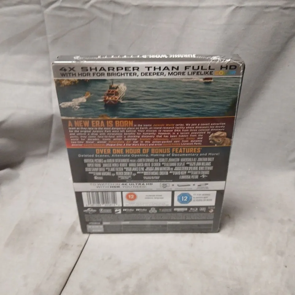 SEALED JURASSIC WORLD: REBIRTH LIMITED EDITION STEELBOOK – 4K ULTRA HD + BLU-RAY