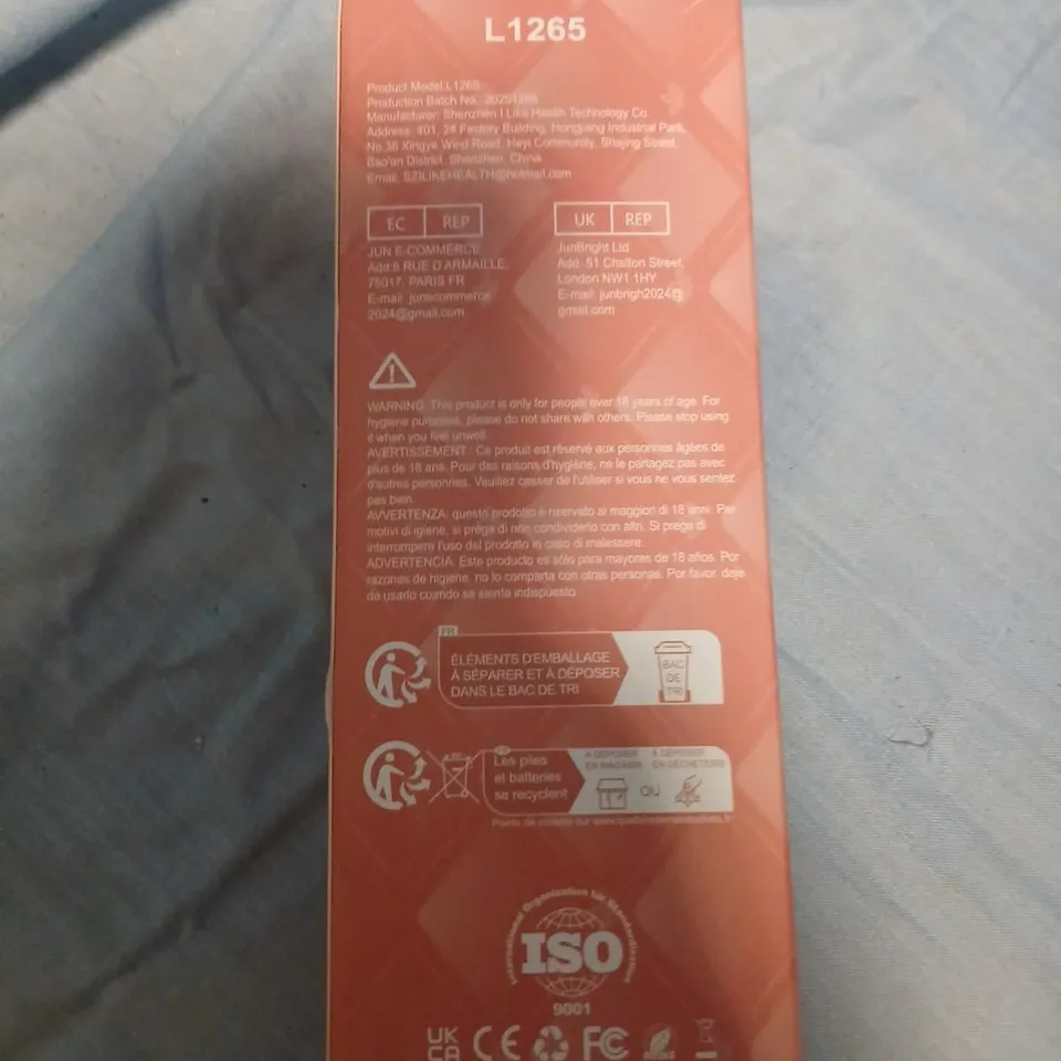 L1265 PINK PERSONAL MASSAGER (VIBRATOR) – BOXED