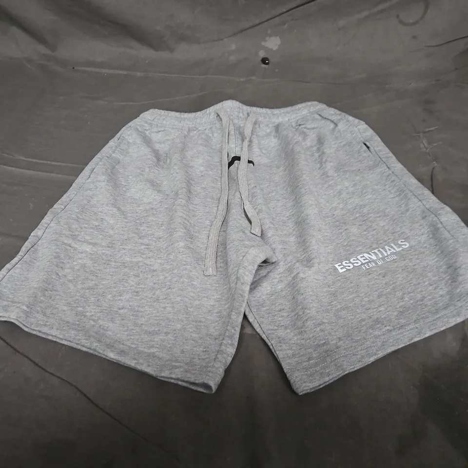 FEAR OF GOD ESSENTIALS SWEAT SHORTS – GREY - SMALL
