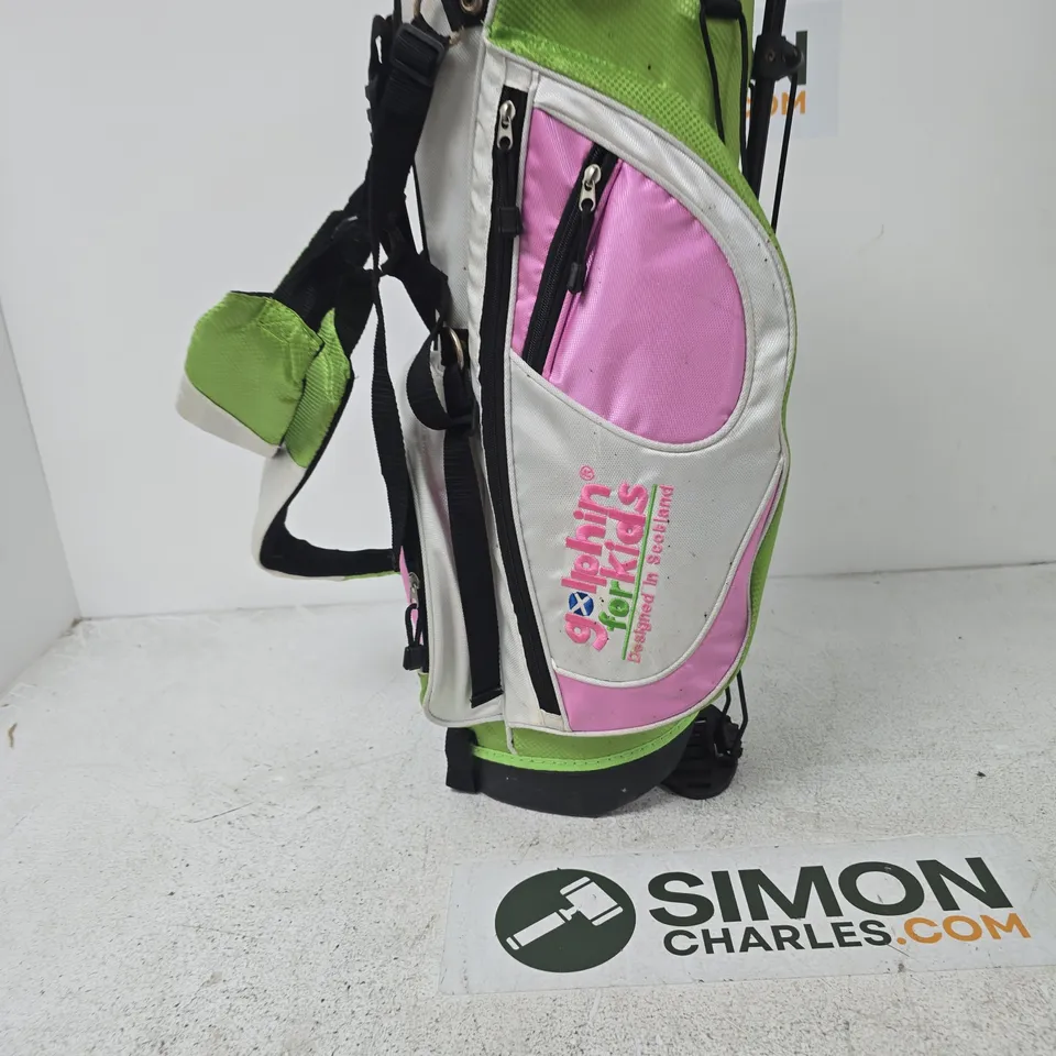 GOLF STAND BAG – NEON GREEN, PINK & WHITE