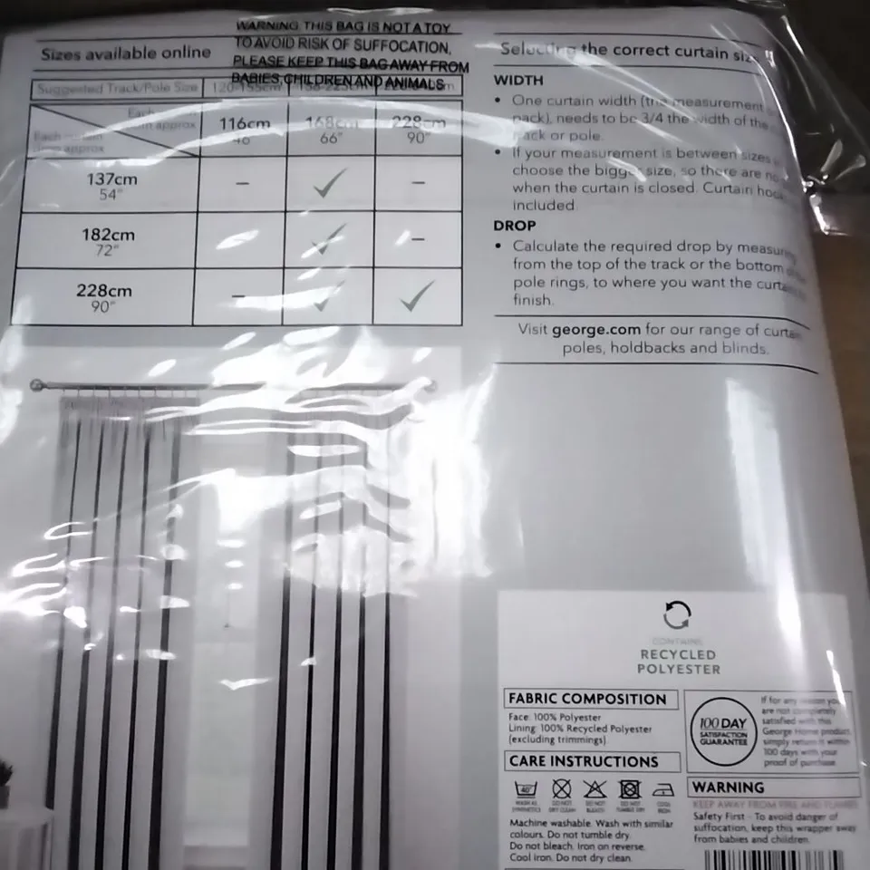 BOX OF 8 BRAND NEW PENCIL PLEAT VELVET CURTAINS GREY 168×137CM