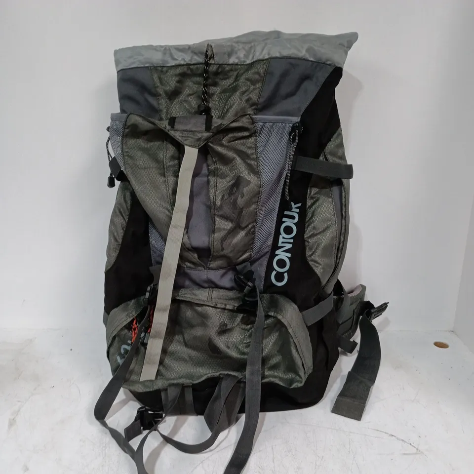 VANGO CONTOUR 60+10 TRAVEL BACKPACK IN GREEN