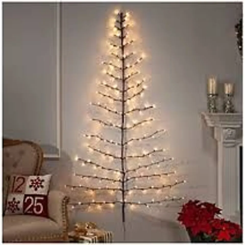 FESTIVE LED LIGHT WALL HANGING TREE