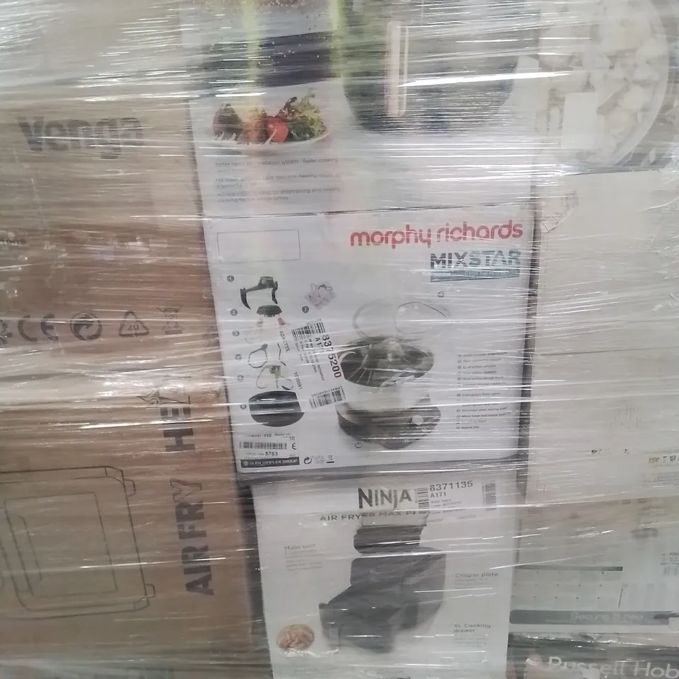 PALLET OF APPROXIMATELY 37 UNPROCESSED RAW RETURN HOUSEHOLD AND ELECTRICAL GOODS TO INCLUDE;