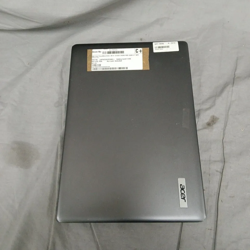 ACER TRAVELMATE X349 LAPTOP – INTEL CORE I3-6100U, 4GB RAM, 128GB SSD, 14" WIFI. DOES NOT POWER ON