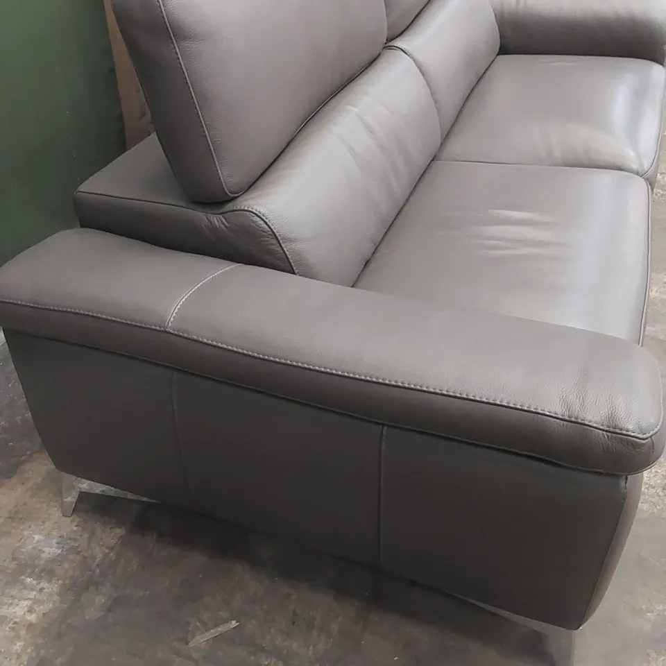 QUALITY DESIGNER ITALIAN MADE FLAVIO 3 SEATER MAXI LEATHER SOFA 