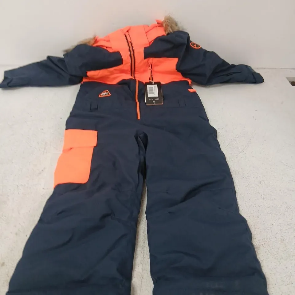 ELEVEN QUIKSILVER ROOKIE KIDS SUIT – NAVY/ORANGE, SIZES K04 & K06