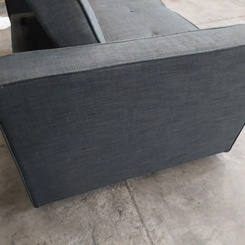 DESIGNER SOFABED CHARCOAL FABRIC 