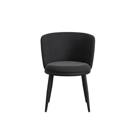 BOXED NOVA VELVET DINING CHAIR IN BLACK (1 BOX)