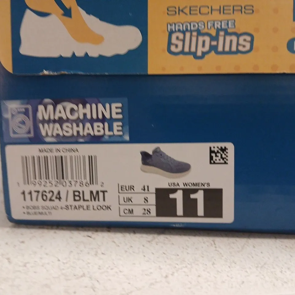 BOXED PAIR OF SKECHERS SLIP-INS MEMORY FOAM SHOES – UK SIZE 8
