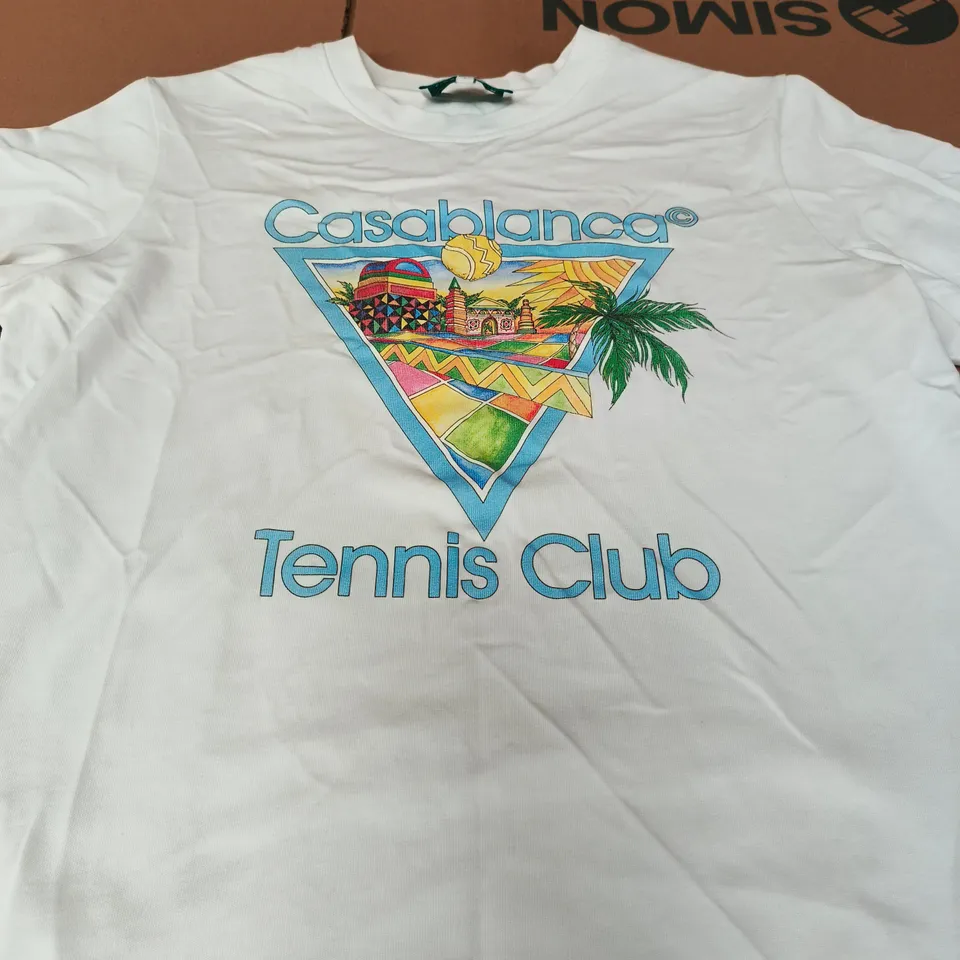 CASABLANCA TENNIS CLUB T-SHIRT – SIZE L