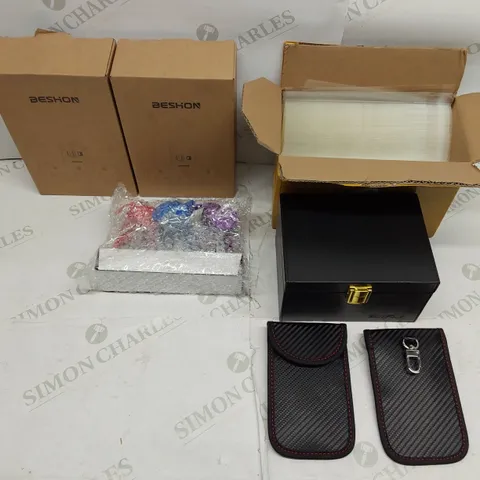 BOX OF APPROXIMATELY 5 BRAND NEW ASSORTED ELECTRONICS AND ACCESSORIES TO INCLUDE;