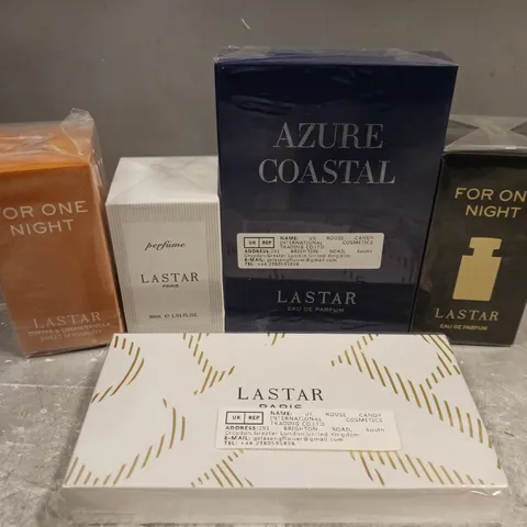 APPROX 20 ASSORTED LASTAR FRAGRANCES TO INCLUDE AZURE COASTAL, FOR ONE NIGHT, PERFUME, ETC 