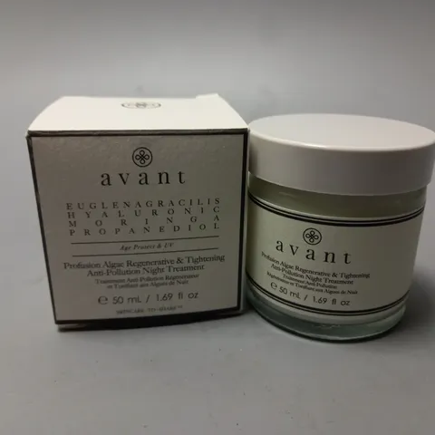 BOXED AVANT PROFUSUSION ALGAE REGENERATIVE & TIGHTENING ANTI-POLLUTION NIGHT TREATMENT (50ml)