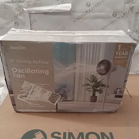 BOXED 10" OSCILLATING FAN
