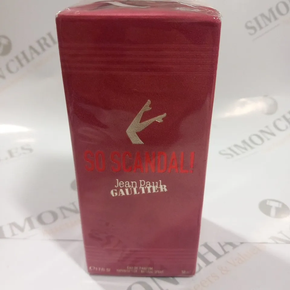 BOXED AND SEALED JEAN PAUL GAULTIER SO SCANDAL! EAU DE PARFUM 50ML
